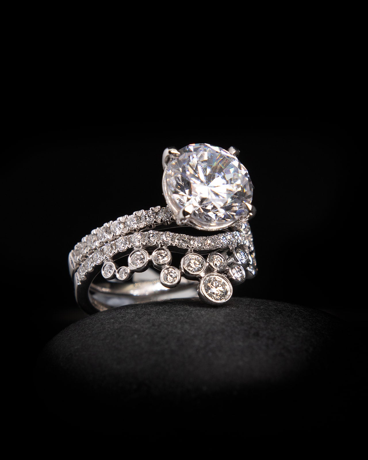 Micro Pave Diamond Crown