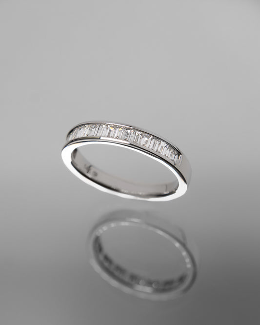 Baguette Diamond Fine Band in White Gold