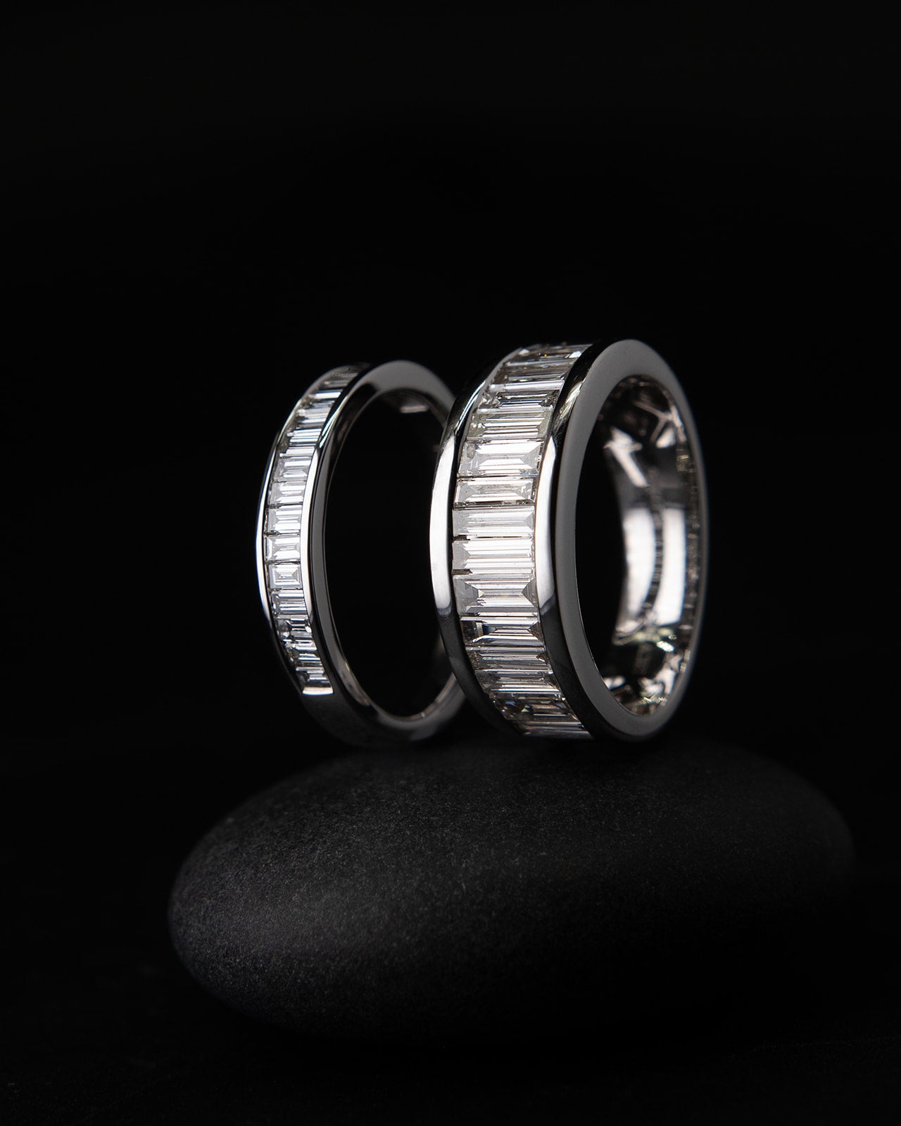 Baguette Diamond Fashion Ring in White Gold
