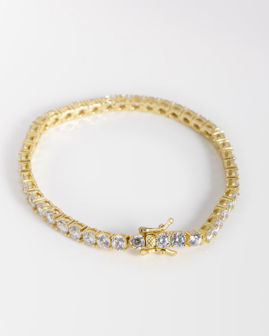 Round CZ Tennis Bracelet in Gold Filled Sterling Silver