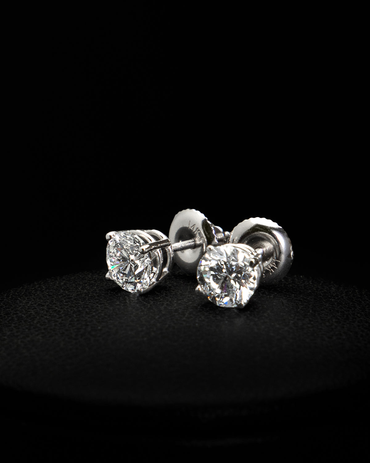 1.50 Carat Diamond Earrings in White Gold