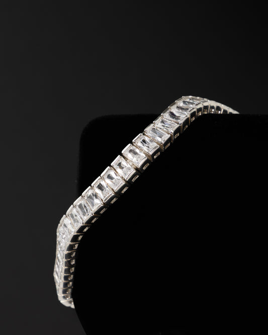CZ Baguettes Bracelet in Sterling Silver