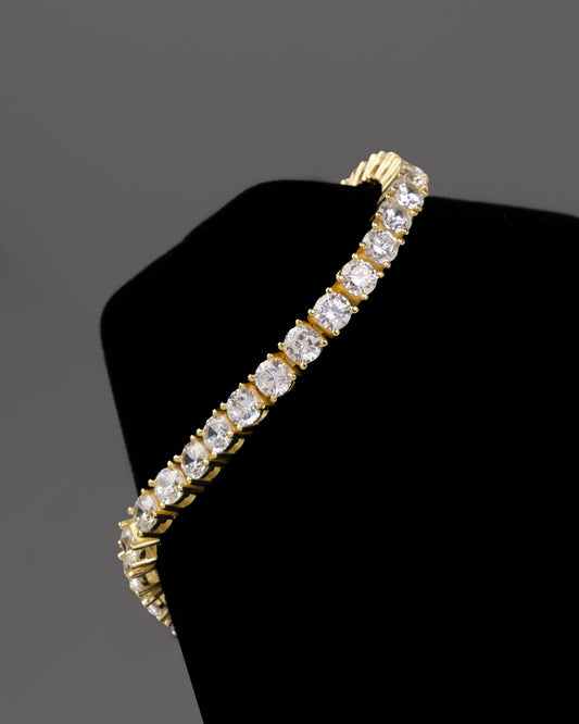 Round CZ Bracelet in Gold Filled Sterling Silver