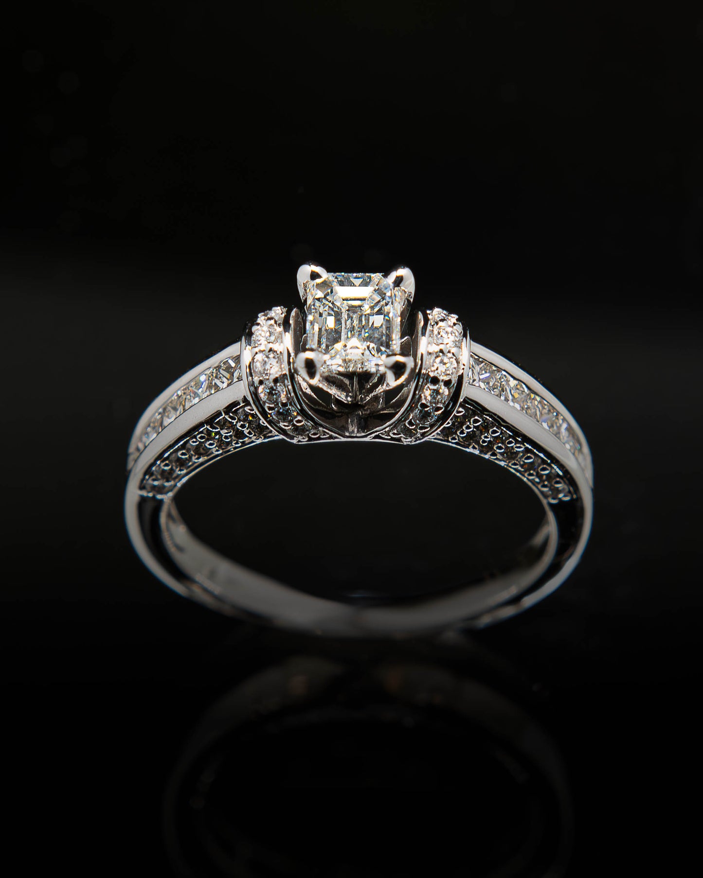 Diamond Embrace Diamond Ring in White Gold