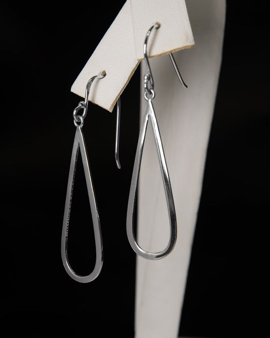 Long Tear Drop in Sterling Silver